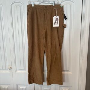 Regeneration Tan Corduroy‎ Carpenter Straight Leg Pants Size 13/31